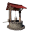 Red Wooden Roof Well