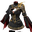 Elegant Carmine Leather Armor