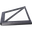Glass Outer Corner Roof (2 m)