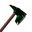 Black metal axe