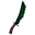 Black metal knife