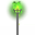 Standing green-burning iron torch