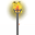 Standing iron torch