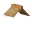 Thatch roof ridge 45°