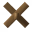 Wood roof cross 45°