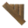 Wood wall 45° (inverted)