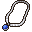 Silver Necklace with Sapphire Stone